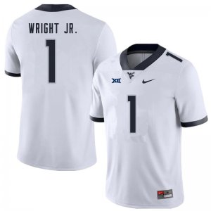 Men's West Virginia Mountaineers NCAA #1 Winston Wright Jr. White Authentic Nike Stitched College Football Jersey GS15F06QF